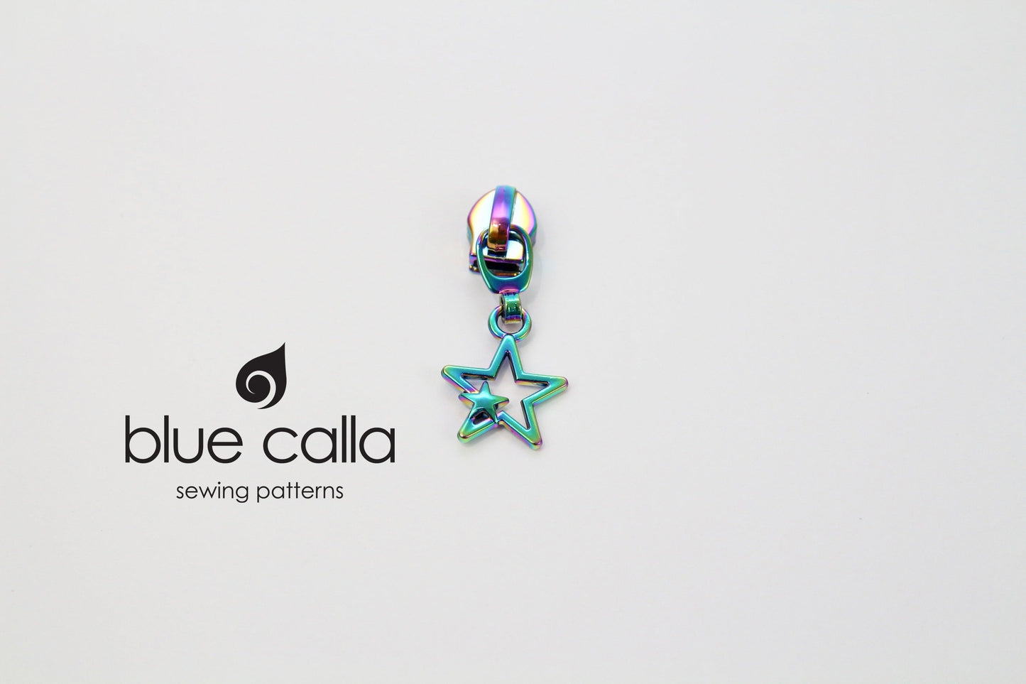 #5 coil zipper pull - Star