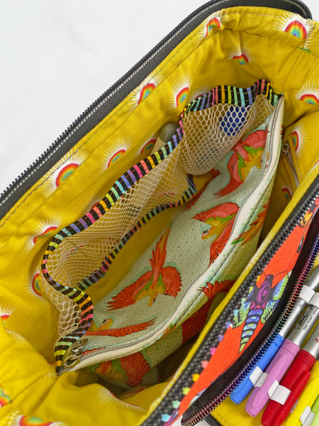 Plumbago Organizer Pouch in Tula Pink Daydreamer