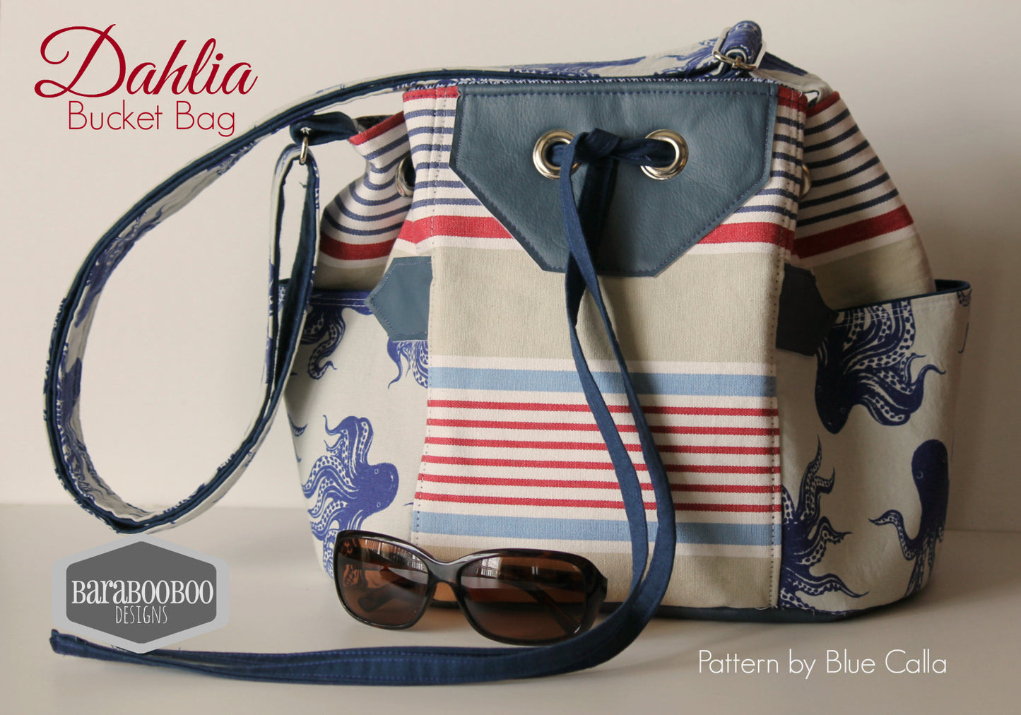 The Dahlia Drawstring Bucket Bag - PDF Sewing Pattern