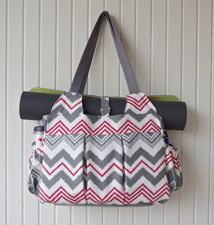 The Foxglove Bag - Fitness or Diaper bag - PDF Sewing Pattern