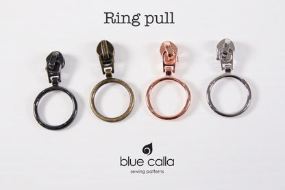 #5 coil zipper pull - Ring