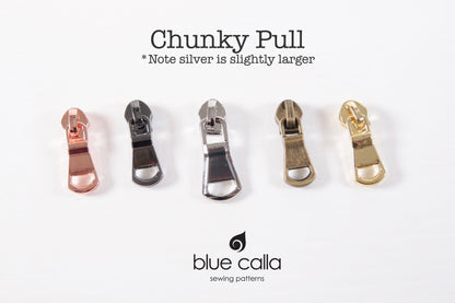 #5 coil zipper pull - Chunky