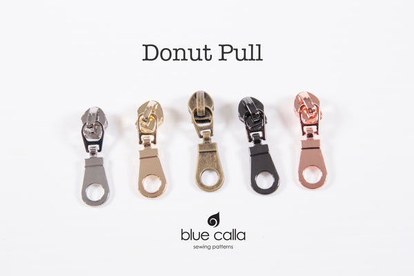 #5 coil zipper pull - Donut