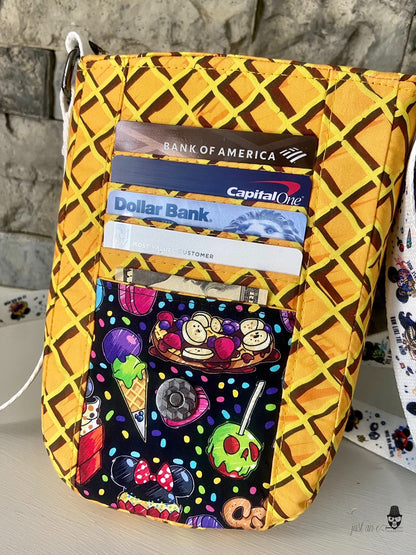 Campanula Cross Body Phone Bag - PDF sewing pattern