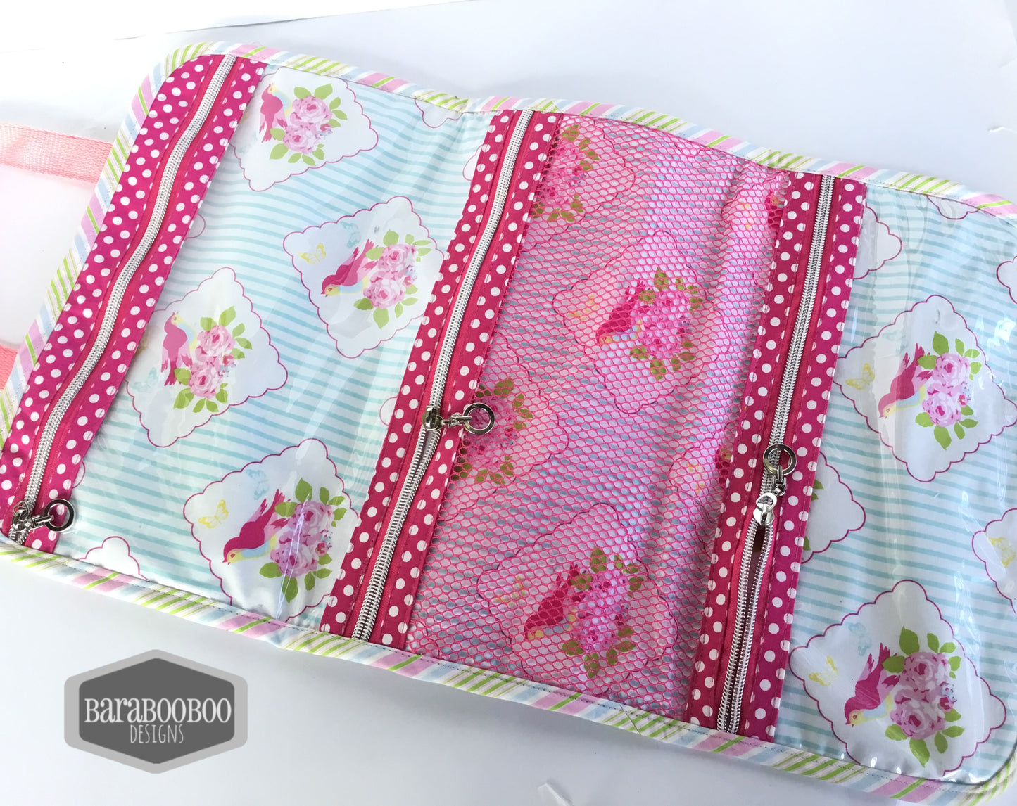 The Hibiscus Hanging Toiletry Bag - PDF sewing pattern