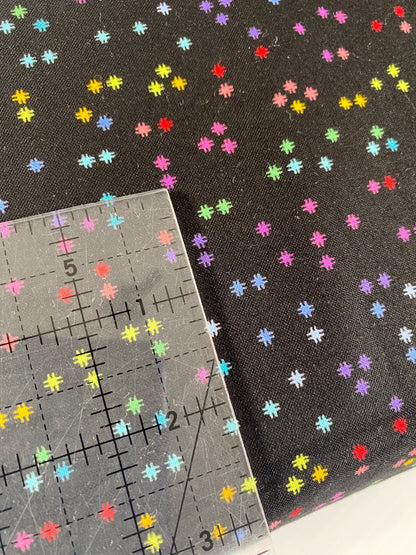 Rainbow Wonderland - Tic Tac Toe in Black