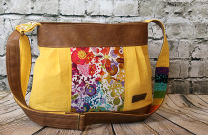 The Zinnia Zippered Panel Bag - PDF Sewing Pattern