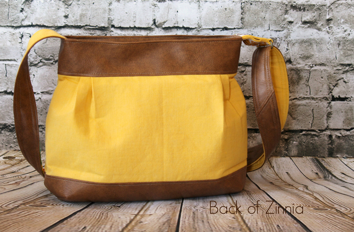 The Zinnia Zippered Panel Bag - PDF Sewing Pattern