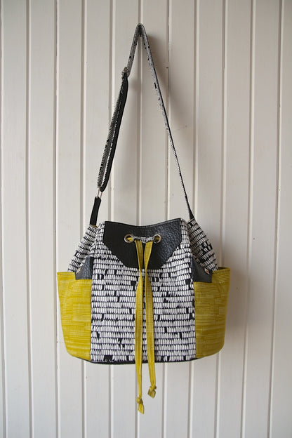 The Dahlia Drawstring Bucket Bag - PDF Sewing Pattern