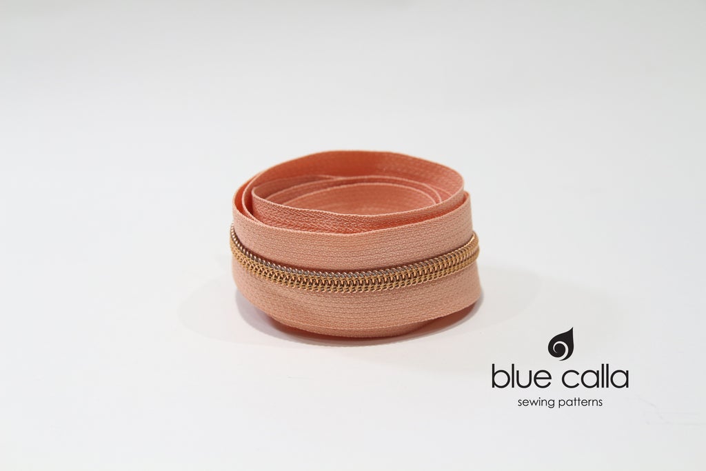 ROSE GOLD COIL - ROSE - #5 Metallic Nylon Coil Zipper tape