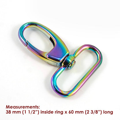 1.5" swivels (SET of 2) - Available in 5 metal finishes