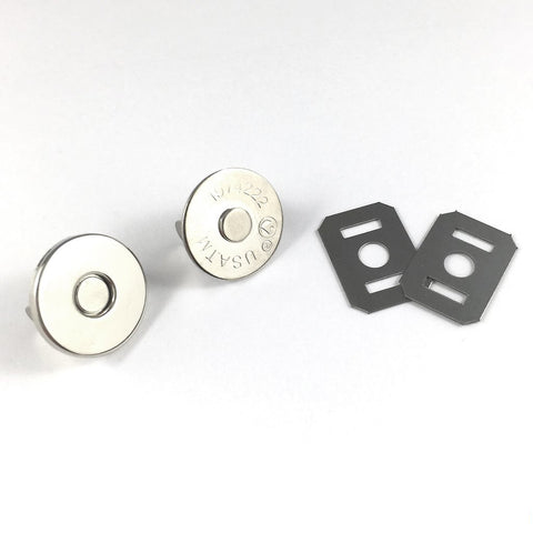 14mm magnetic snaps - Available in 6 metal finishes