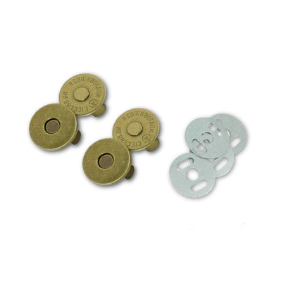 14mm magnetic snaps - Available in 6 metal finishes