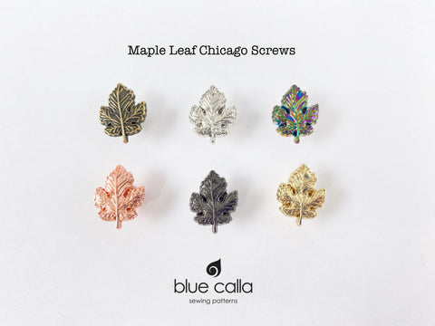 Chicago Screws - MAPLE LEAF - set of 4