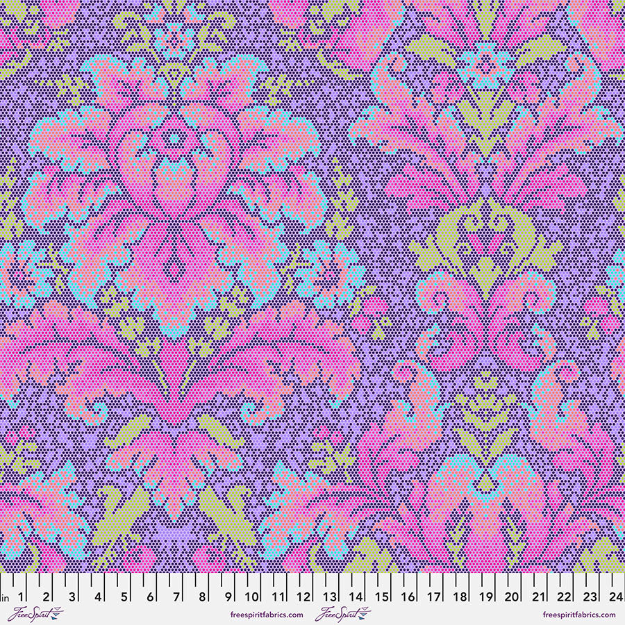 Parisville Deja Vu - Tula Pink - Damask Dot in Violet