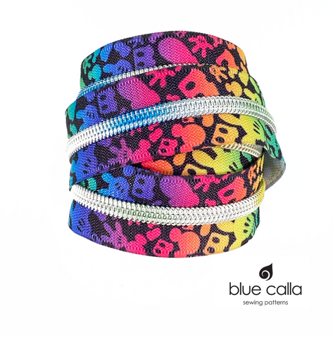 RAINBOW COIL - RAINBOW MOUSE - #5 Metallic Nylon Coil Zipper tape