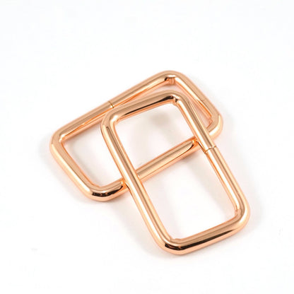 1.5" RECTANGLE RINGS (SET of 4) - Available in 5 metal finishes