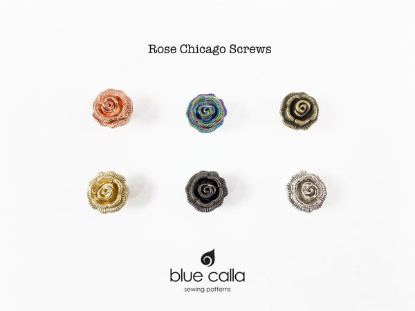 Chicago Screws - ROSE - set of 4