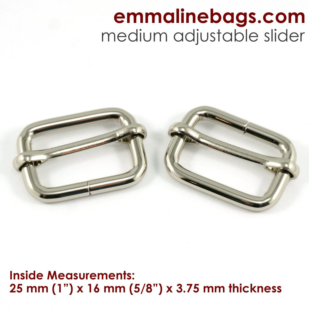 1" ADJUSTABLE SLIDERS (2 PACK) - Available in 5 metal finishes