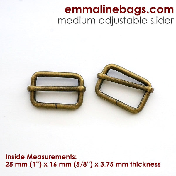 1" ADJUSTABLE SLIDERS (2 PACK) - Available in 5 metal finishes