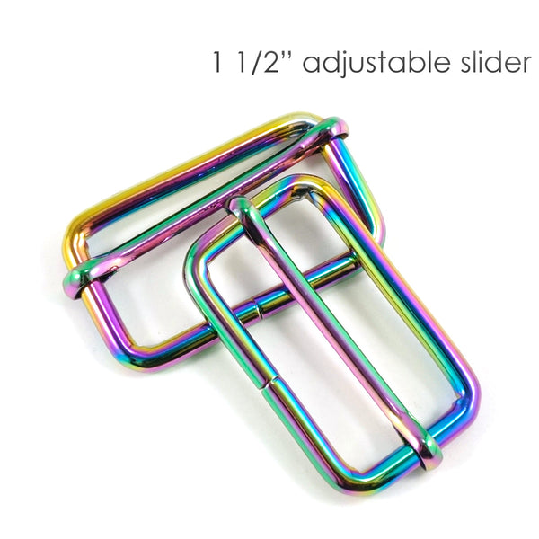 1.5" ADJUSTABLE SLIDERS (2 PACK) - Available in 5 metal finishes