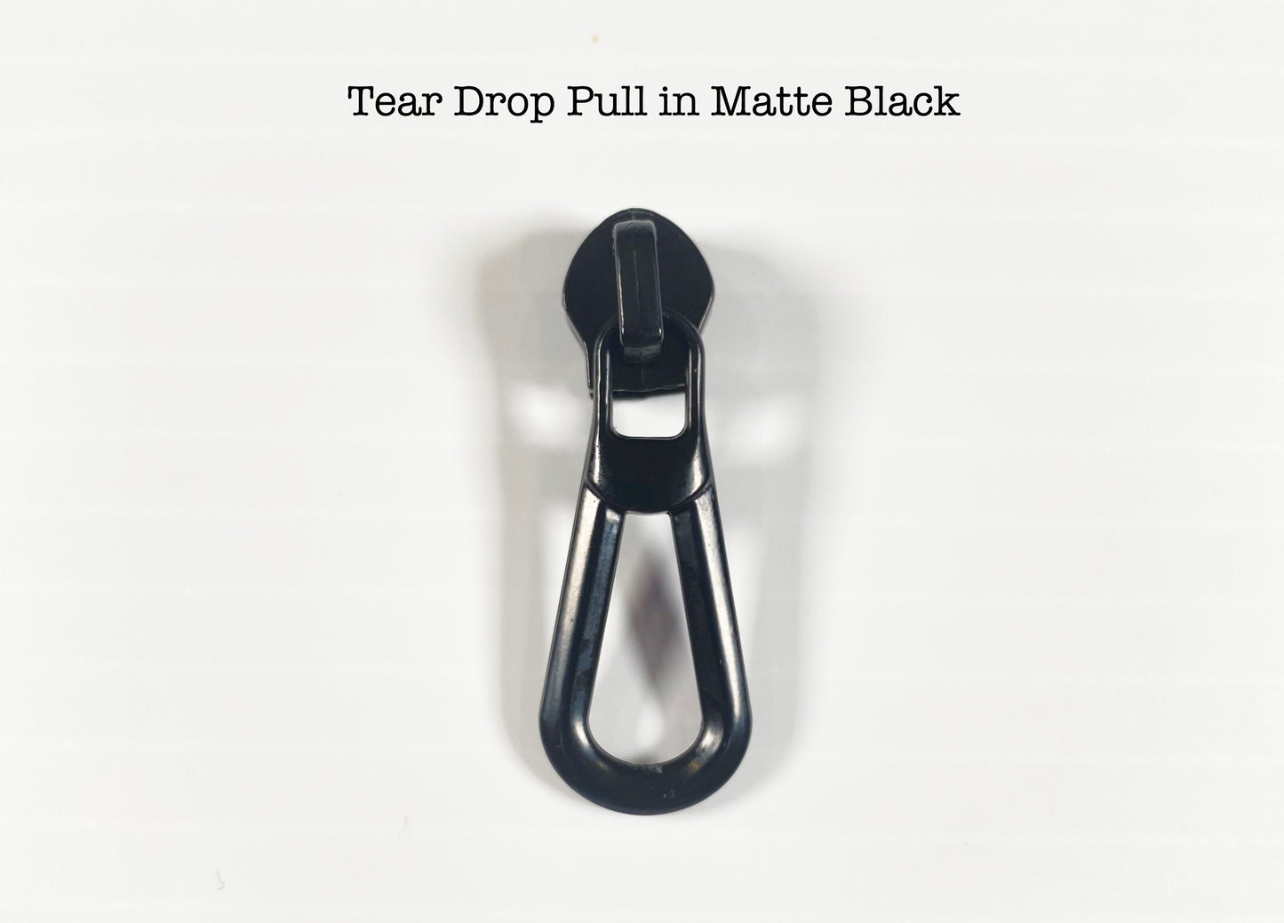 #5 coil zipper pull - Tear Drop pull