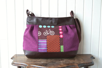 The Zinnia Zippered Panel Bag - PDF Sewing Pattern