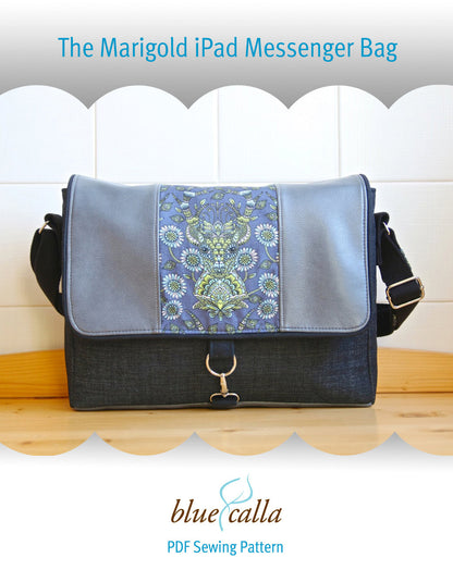 The Marigold iPad Messenger Bag - PDF Sewing Pattern