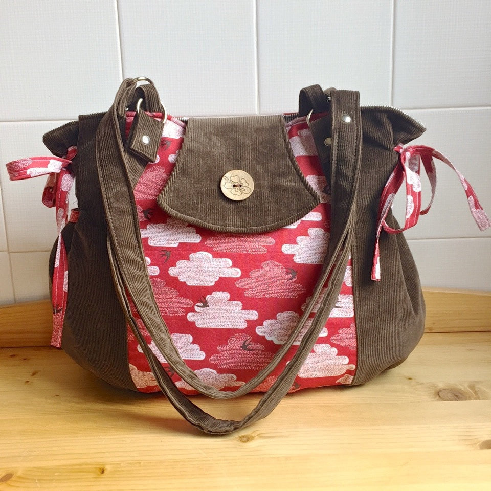 The Rose Gathered Shoulder Bag - PDF Sewing Pattern