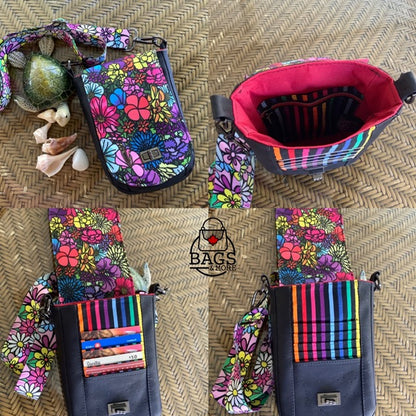 Campanula Cross Body Phone Bag - PDF sewing pattern