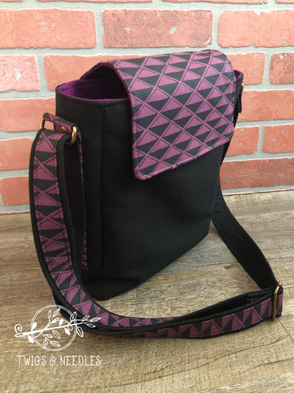 The Coneflower Cross Body bag - PDF Sewing pattern