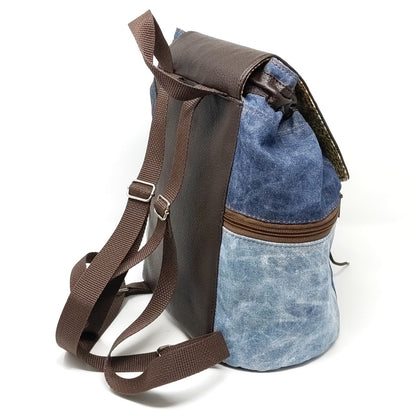 Bee Balm Waxed Canvas Backpack - PDF sewing pattern