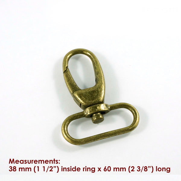 1.5" swivels (SET of 2) - Available in 5 metal finishes