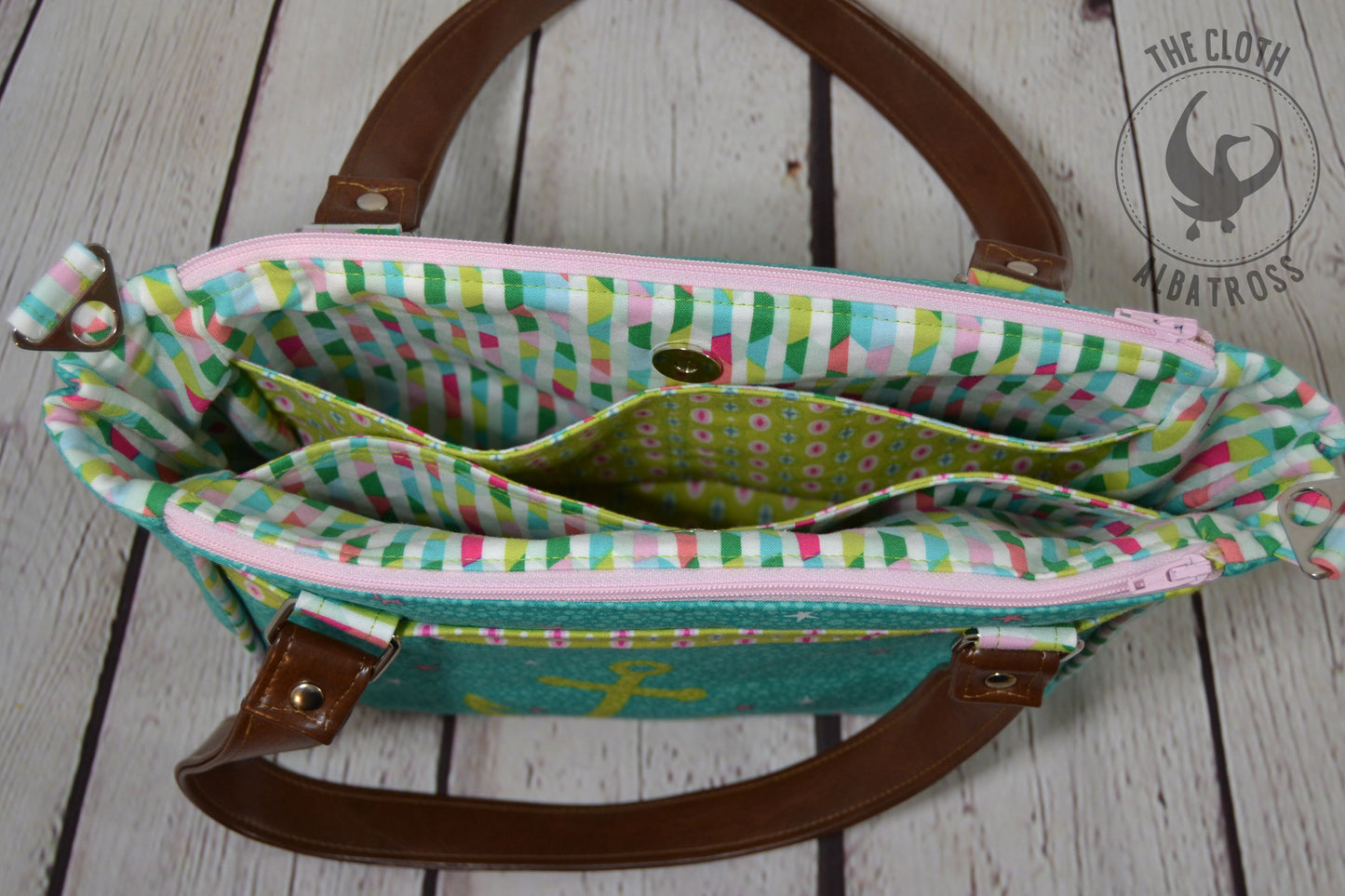 The Dandelion Double Zip Handbag - PDF Sewing Pattern