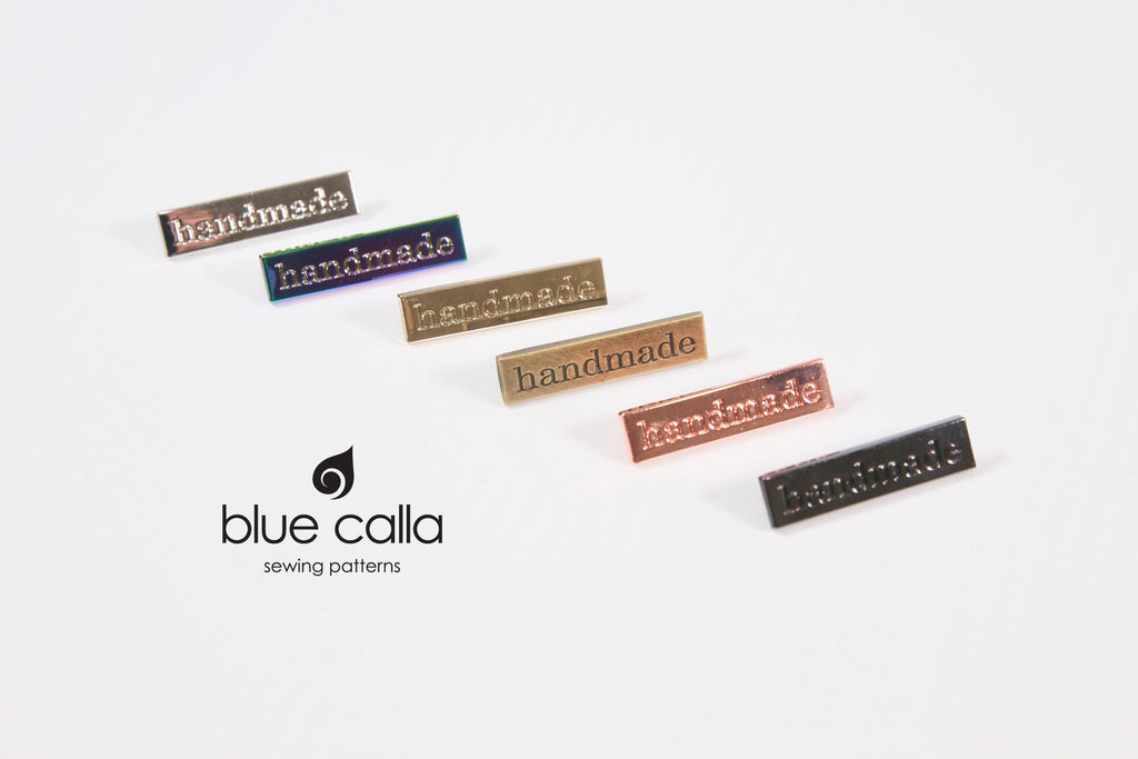 Handmade Label - in 6 metal finishes
