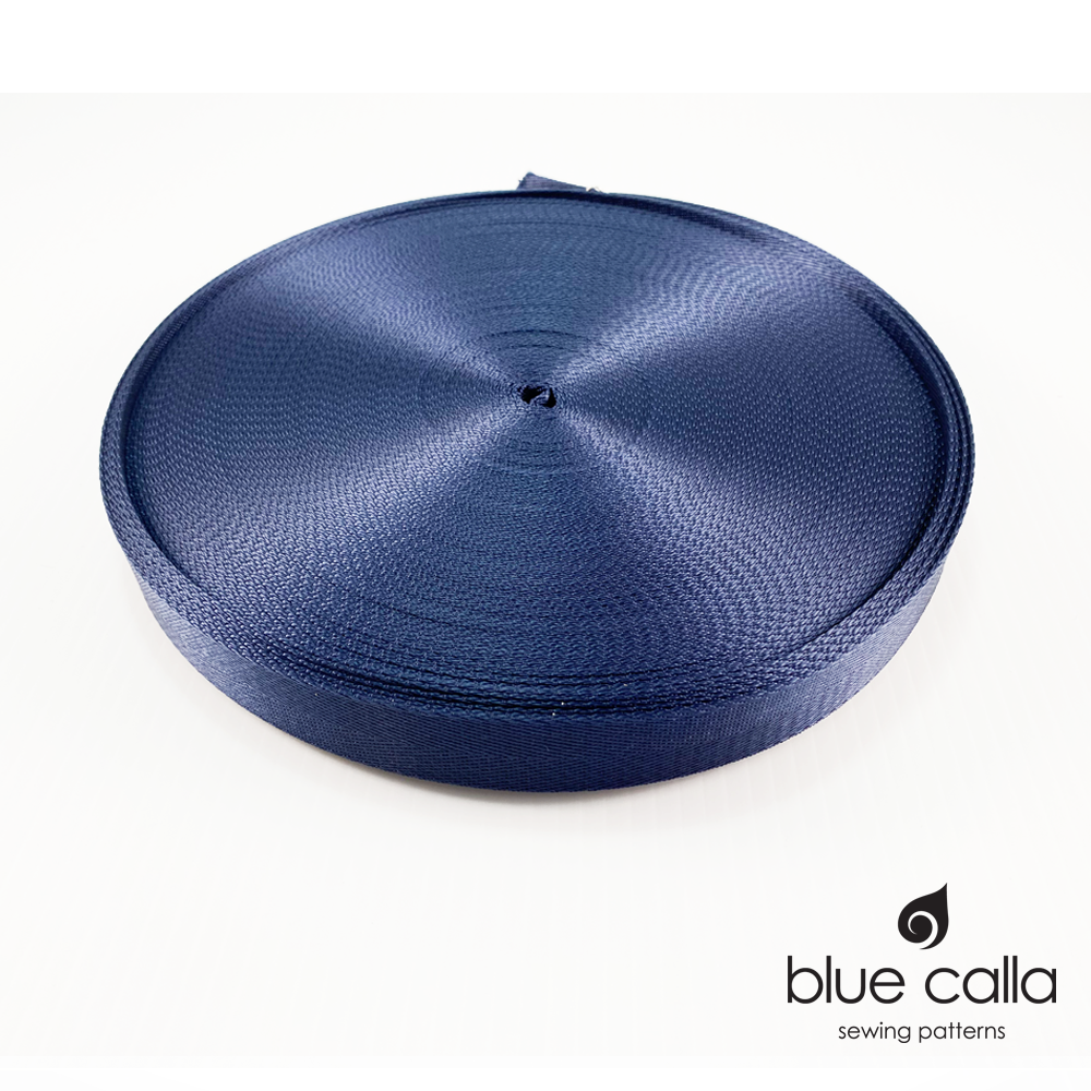 Seatbelt Webbing - 50mm Wide Black Polyester, UV Stabilized, Trade Quality