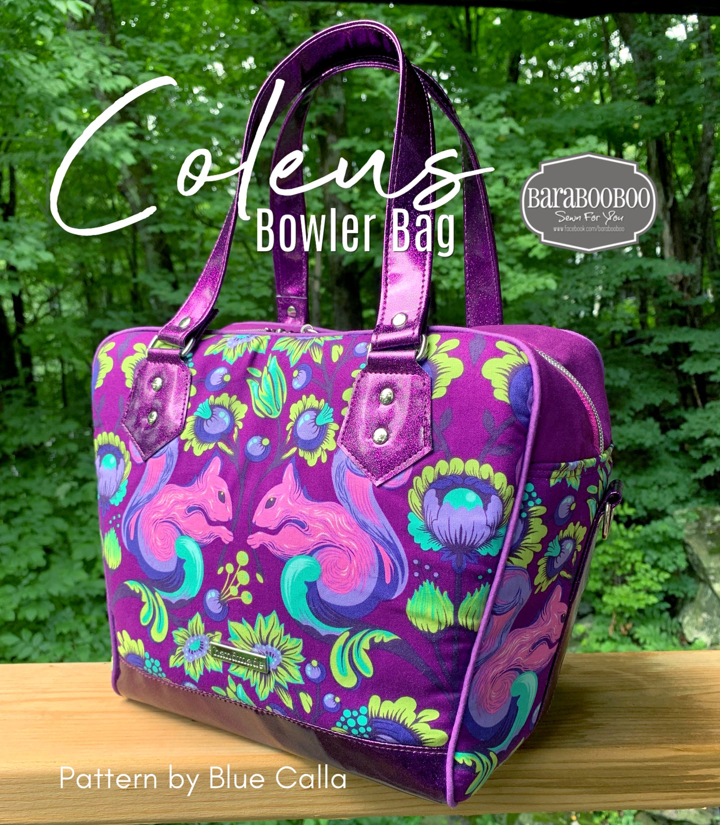 Coleus Bowler Bag - PDF sewing pattern