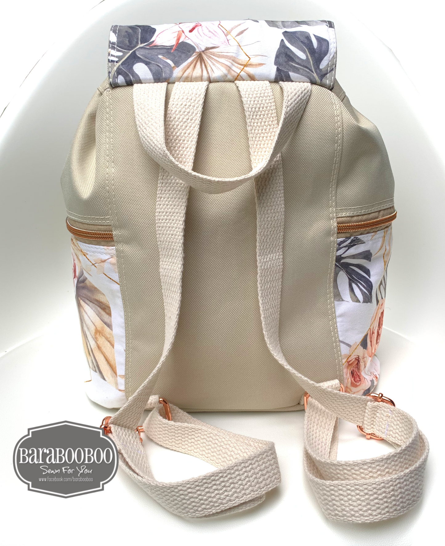 Bee Balm Waxed Canvas Backpack - PDF sewing pattern