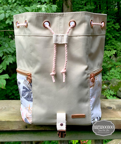 Bee Balm Waxed Canvas Backpack - PDF sewing pattern